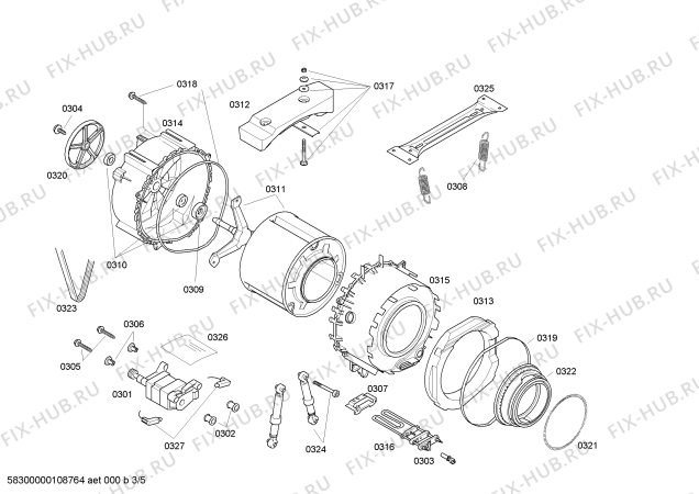 Схема №2 WXL1490 SIWAMAT XL 1490 с изображением Ручка для стиралки Siemens 00492407