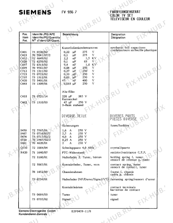 Схема №6 FV9367 с изображением Модуль управления для телевизора Siemens 00753454