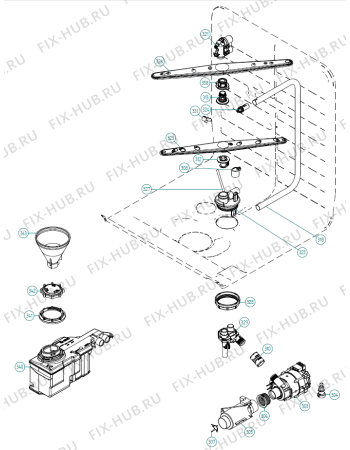 Схема №5 VA6611PT XL NL   -VA6611PTUU-A01 (900001378, DW70.3) с изображением Ручка регулировки (кнопка) для посудомойки Gorenje 343274