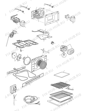 Схема №1 PMFPS60B с изображением Микромодуль для плиты (духовки) DELONGHI 074058SG