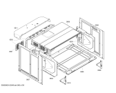 Схема №3 B4540W0FN с изображением Фронтальное стекло для электропечи Bosch 00477967