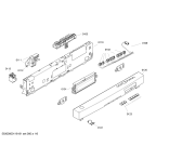 Схема №4 SGU59T05SK с изображением Передняя панель для посудомойки Bosch 00449491