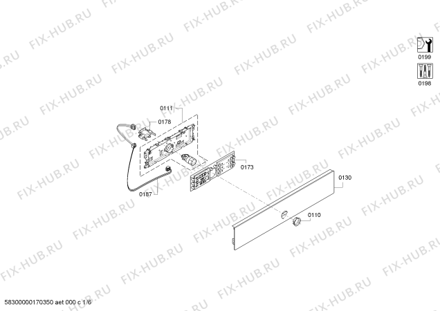 Схема №2 HBG78B960 Bosch с изображением Крышка для духового шкафа Siemens 00617766