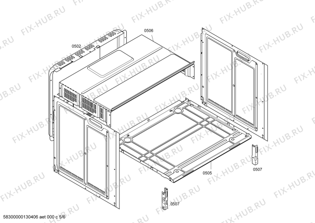 Схема №3 HBN531W0 с изображением Фронтальное стекло для духового шкафа Bosch 00247799