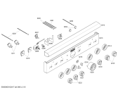 Схема №4 PGR364GDLP с изображением Панель управления для плиты (духовки) Bosch 00189183