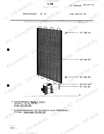 Взрыв-схема холодильника Aeg GK 27 - Схема узла Section1