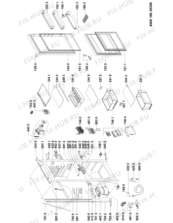 Схема №1 ART 871/A+/NF с изображением Вставка для холодильника Whirlpool 481010568958