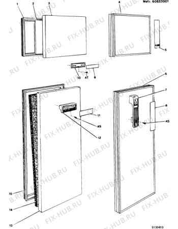 Взрыв-схема холодильника Ariston MP280 (F000046) - Схема узла