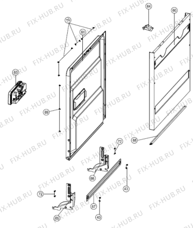 Взрыв-схема посудомоечной машины Gorenje GV8425 (388472, INRD41S1) - Схема узла 07