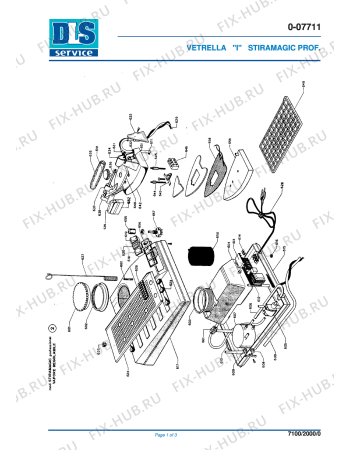Схема №1 PRO 50 с изображением Шайба для утюга (парогенератора) DELONGHI 534974