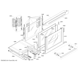 Схема №3 HEN786771 с изображением Фронтальное стекло для электропечи Bosch 00477882