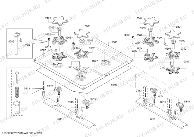 Схема №5 PRD486NLHC с изображением Шарнир для духового шкафа Bosch 00748710