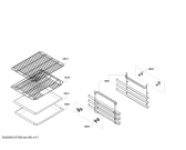 Схема №3 B96C43N0MK с изображением Панель управления для плиты (духовки) Bosch 00706541