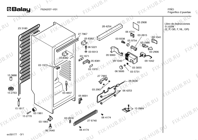 Схема №1 F6242 с изображением Дверь для холодильной камеры Bosch 00231217