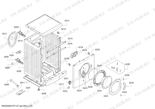 Схема №1 WXP801C6 Vario 800C с изображением Инструкция по установке и эксплуатации для стиралки Bosch 00723527