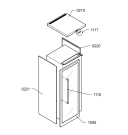 Схема №2 KRVC - 1825/I с изображением Дверь для холодильной камеры Whirlpool 480132103086