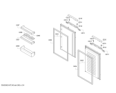 Схема №3 KI85VVF30G с изображением Дверь для холодильной камеры Siemens 00714603