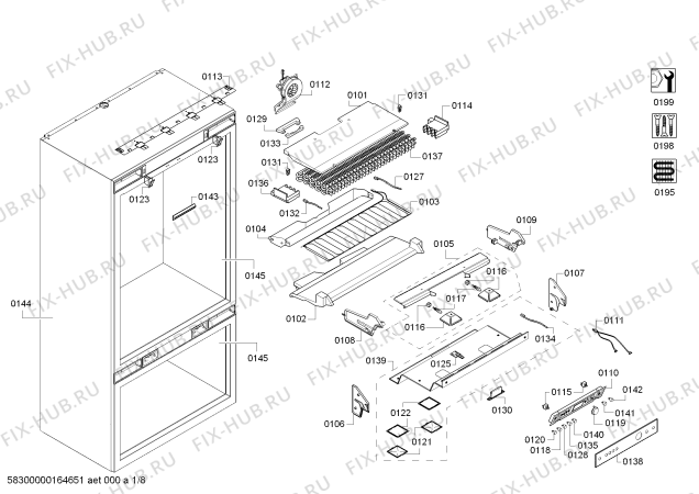Схема №2 B36IT71SN с изображением Панель для холодильника Bosch 00687017