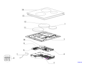 Схема №1 IKIA633CE (F088372) с изображением Керамическая поверхность для электропечи Indesit C00373183