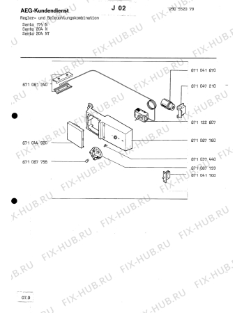 Взрыв-схема холодильника Aeg SANTO 244 NT - Схема узла Section5
