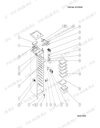 Схема №1 SD350FE (F054319) с изображением Поверхность для холодильника Indesit C00271629