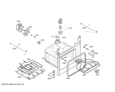 Схема №3 HBN230260E Horno bosch indpnd.multf.negr.reloj ec2 с изображением Передняя часть корпуса для духового шкафа Bosch 00668426