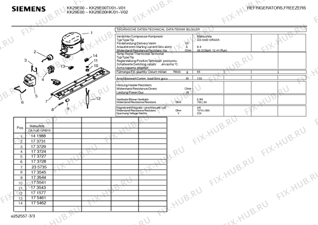 Взрыв-схема холодильника Siemens KK29E00TI - Схема узла 03