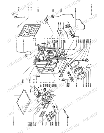Схема №1 AWG 754/9 с изображением Нагревательный элемент для стиралки Whirlpool 481925928687