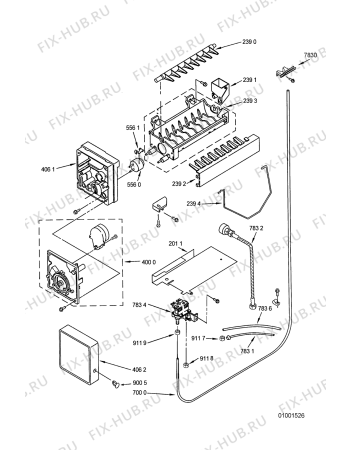 Взрыв-схема холодильника Whirlpool 3KS20DRSB22 (F092582) - Схема узла