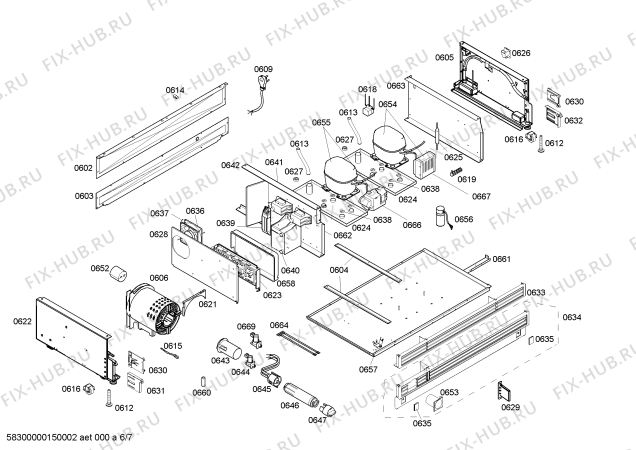Схема №2 T36IT71NNP с изображением Монтажный набор для холодильника Bosch 00701085