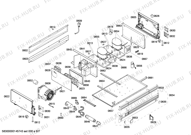 Схема №6 T36IT71NNP с изображением Монтажный набор для холодильной камеры Bosch 00678984