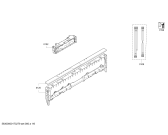 Схема №3 DF261760 с изображением Передняя панель для посудомойки Bosch 00740860