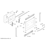 Схема №3 E3544N0 MEGA 3544N с изображением Панель управления для плиты (духовки) Bosch 00666976