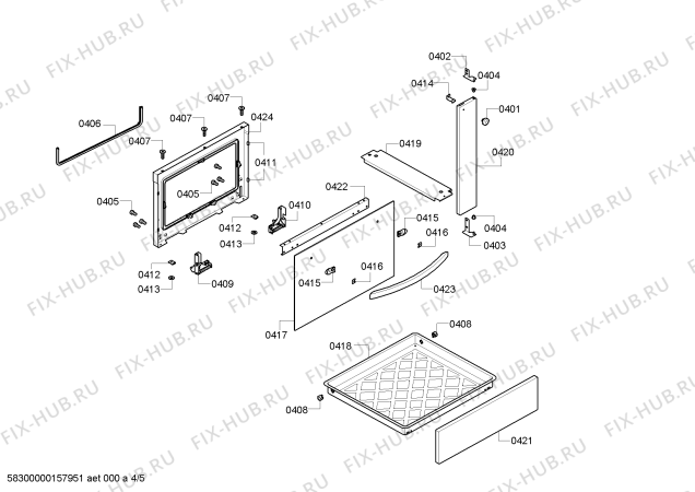 Схема №1 HSL812KSC с изображением Стеклокерамика для плиты (духовки) Bosch 00710850