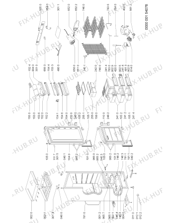 Схема №1 KGEA 320 OPT WH с изображением Контейнер для холодильника Whirlpool 481241848914