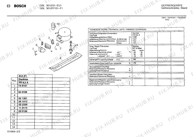 Взрыв-схема холодильника Bosch GSL3012FF - Схема узла 02