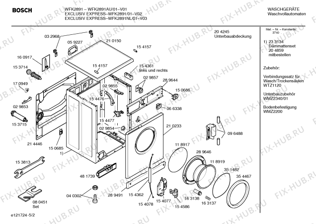 Схема №1 WFK2891NL EXCLUSIV EXPRESS с изображением Панель управления для стиралки Bosch 00357974