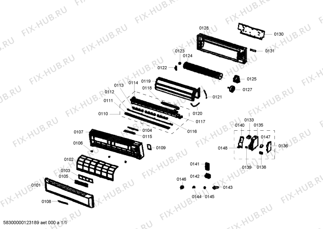 Схема №1 S1ZDI18200 с изображением Фильтр для кондиционера Bosch 00664776