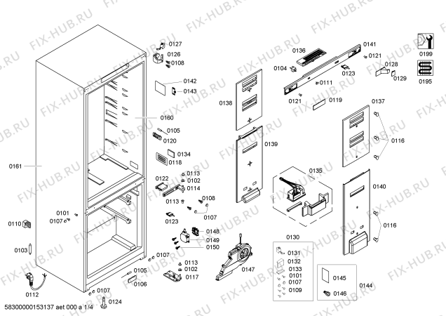 Схема №2 KGN46A04NE с изображением Дверь для холодильника Bosch 00710220