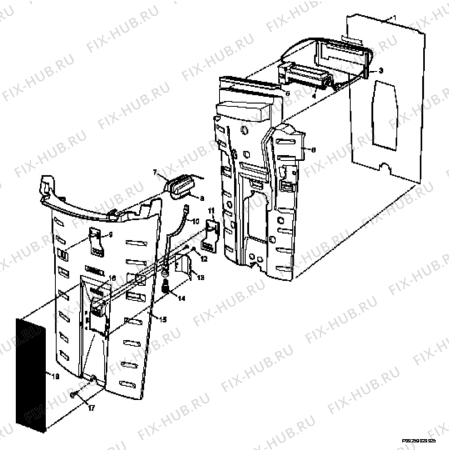 Взрыв-схема холодильника Aeg Electrolux S85582DT-RAER - Схема узла Section 2