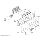 Схема №2 SHI47M45AU с изображением Передняя панель для электропосудомоечной машины Bosch 00663338