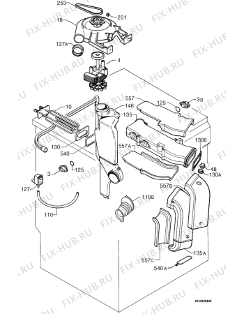 Взрыв-схема стиральной машины Privileg 742994_20542 - Схема узла Dryer 265