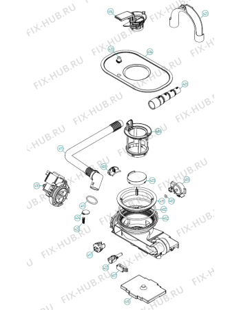 Взрыв-схема посудомоечной машины Gorenje FDW8216 IT   -Titanium (417626, DW90.2) - Схема узла 04