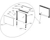 Схема №1 KN55102ABR3 (344441, 256E.62) с изображением Дверца для плиты (духовки) Gorenje 428173
