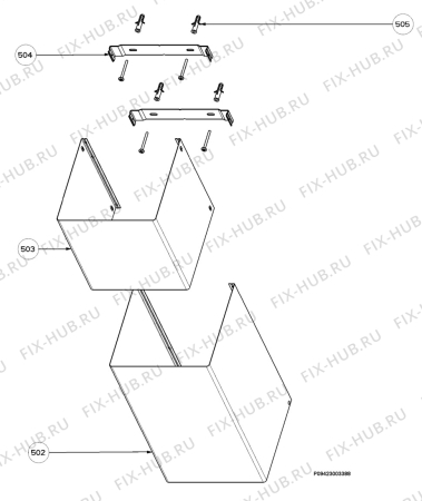 Взрыв-схема вытяжки Zanussi ZHC905XM - Схема узла Section 4