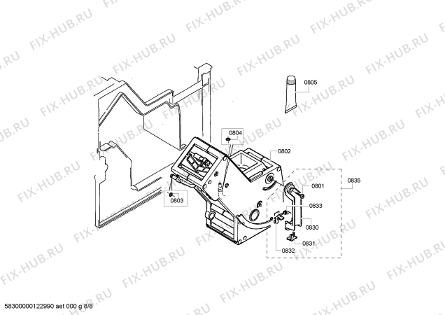 Схема №4 TK69009GB Surpresso S75 с изображением Канистра для электрокофеварки Siemens 00643207