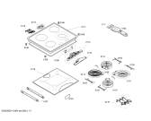 Схема №1 PKF645E01C с изображением Стеклокерамика для плиты (духовки) Bosch 00472338