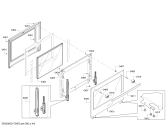 Схема №5 HBL8461UC Bosch с изображением Внешняя дверь для электропечи Bosch 00798850