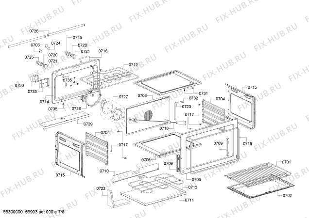 Схема №5 HSB785055N с изображением Кольцо для плиты (духовки) Bosch 00623297