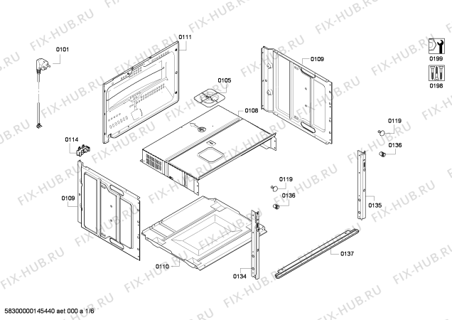 Схема №5 CF630250 с изображением Внешняя дверь для духового шкафа Bosch 00681643